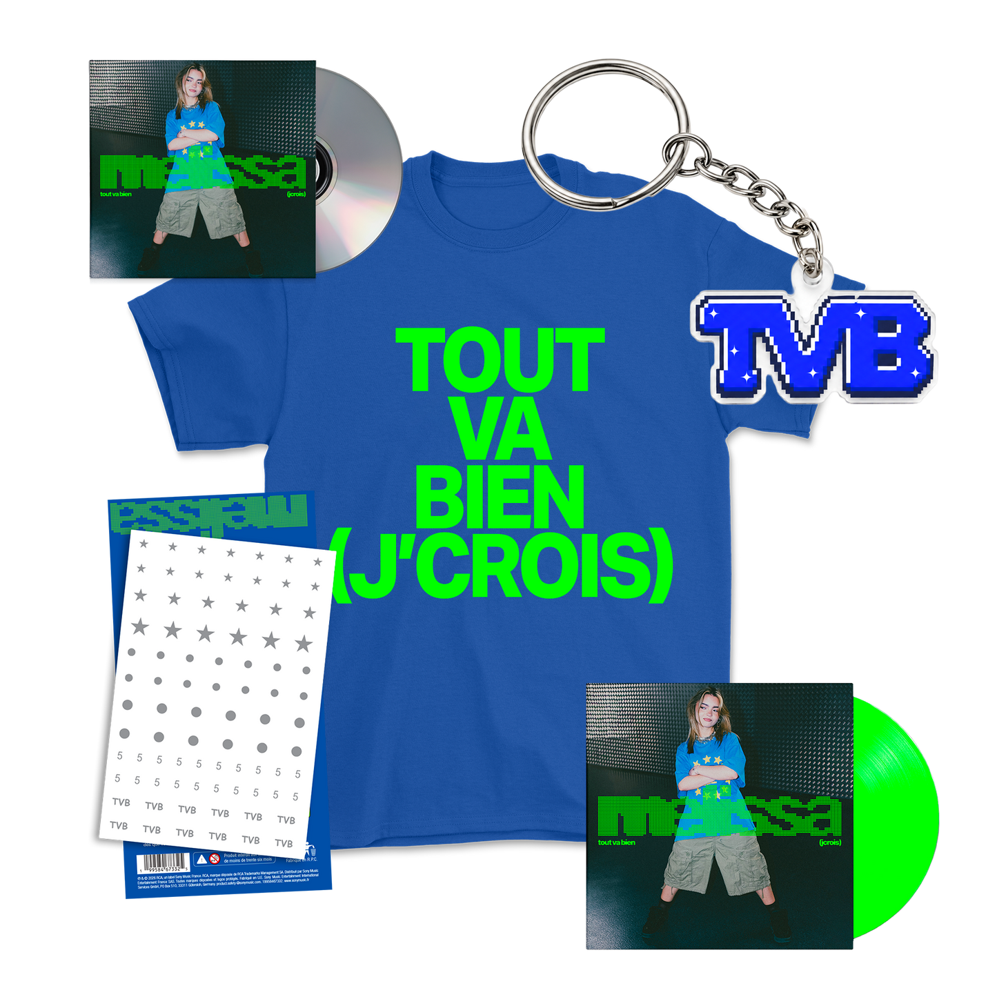 PACK SUPERFAN 2 : CD + VINYLE + PLANCHE NAIL ART + PORTE CLEF + T-SHIRT